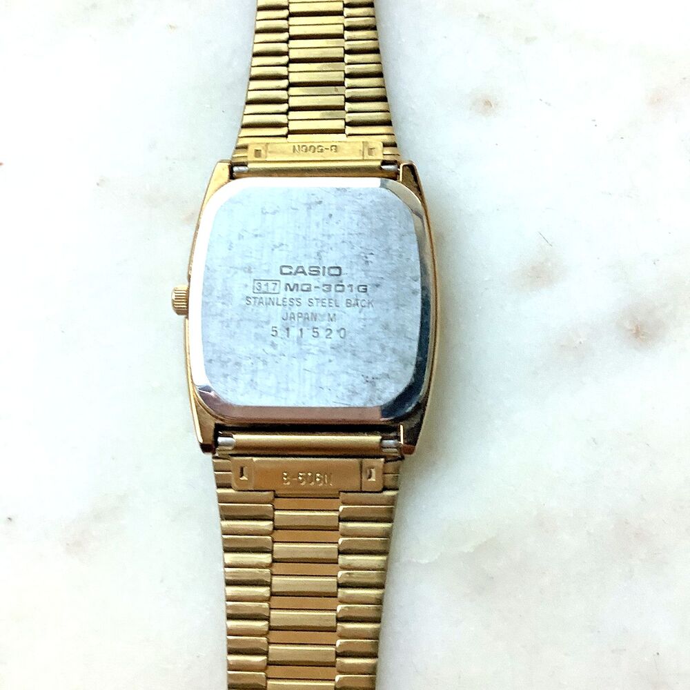 Vintage Casio Men Analog Quartz 317 MQ-301G Dress Watch Japan M Needs Battery - Picture 8 of 10